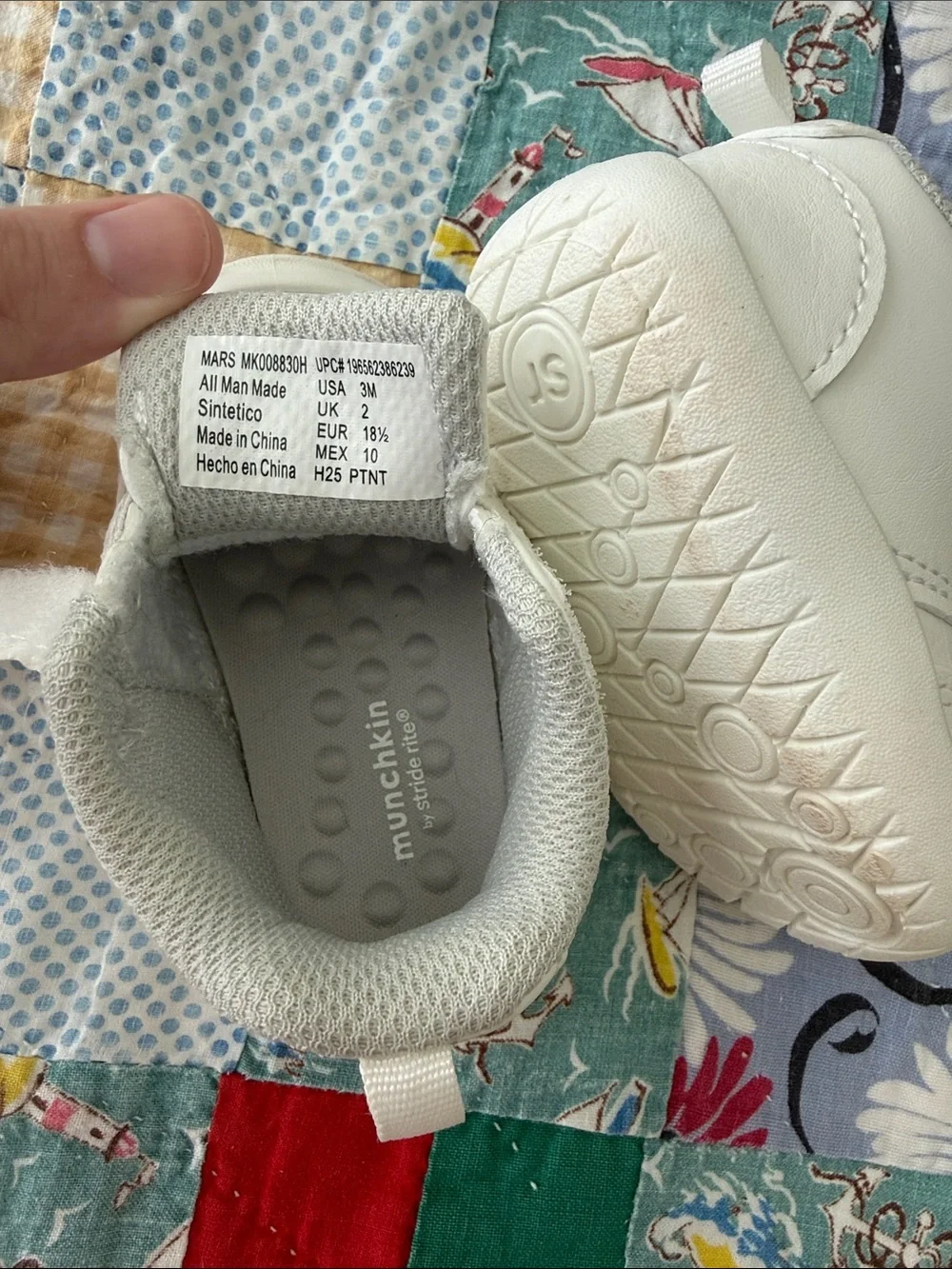 Stride Rite White Toddler Sneakers